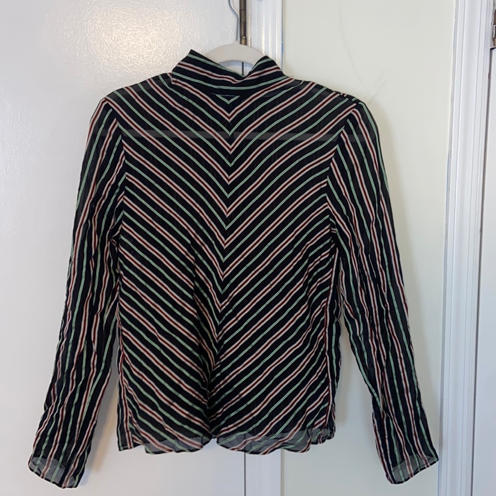 Sheer Patterned Long Sleeve